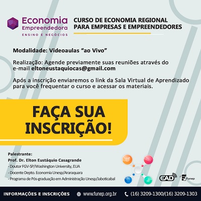 CURSO DE ECONOMIA REGIONAL PARA EMPRESAS E EMPREENDEDORES