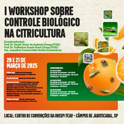 I WORKSHOP SOBRE CONTROLE BIOLÓGICO NA CITRICULTURA