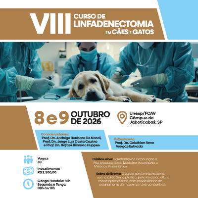 VIII CURSO DE LINFADENECTOMIA EM CÃES E GATOS